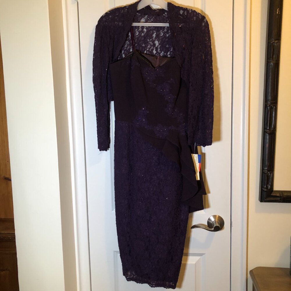 Ideas by Barbara Mother of the Bride Evening Dress Plump/Purple 5252--16 Size M